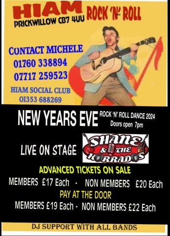 New Year&rsquo;s Eve Rock&rsquo;n&rsquo;Roll with Shane & the Korados