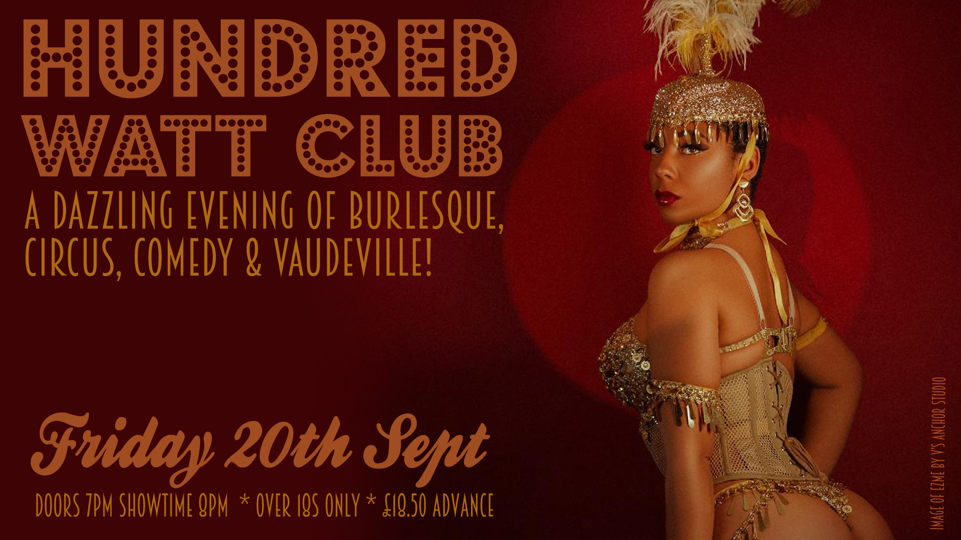 Hundred Watt Club - An evening of burlesque & cabaret in Gloucester