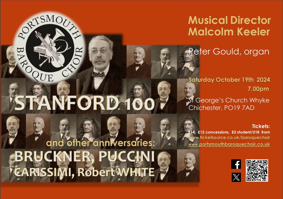 Portsmouth Baroque Choir - Stanford 100 and other anniversaries