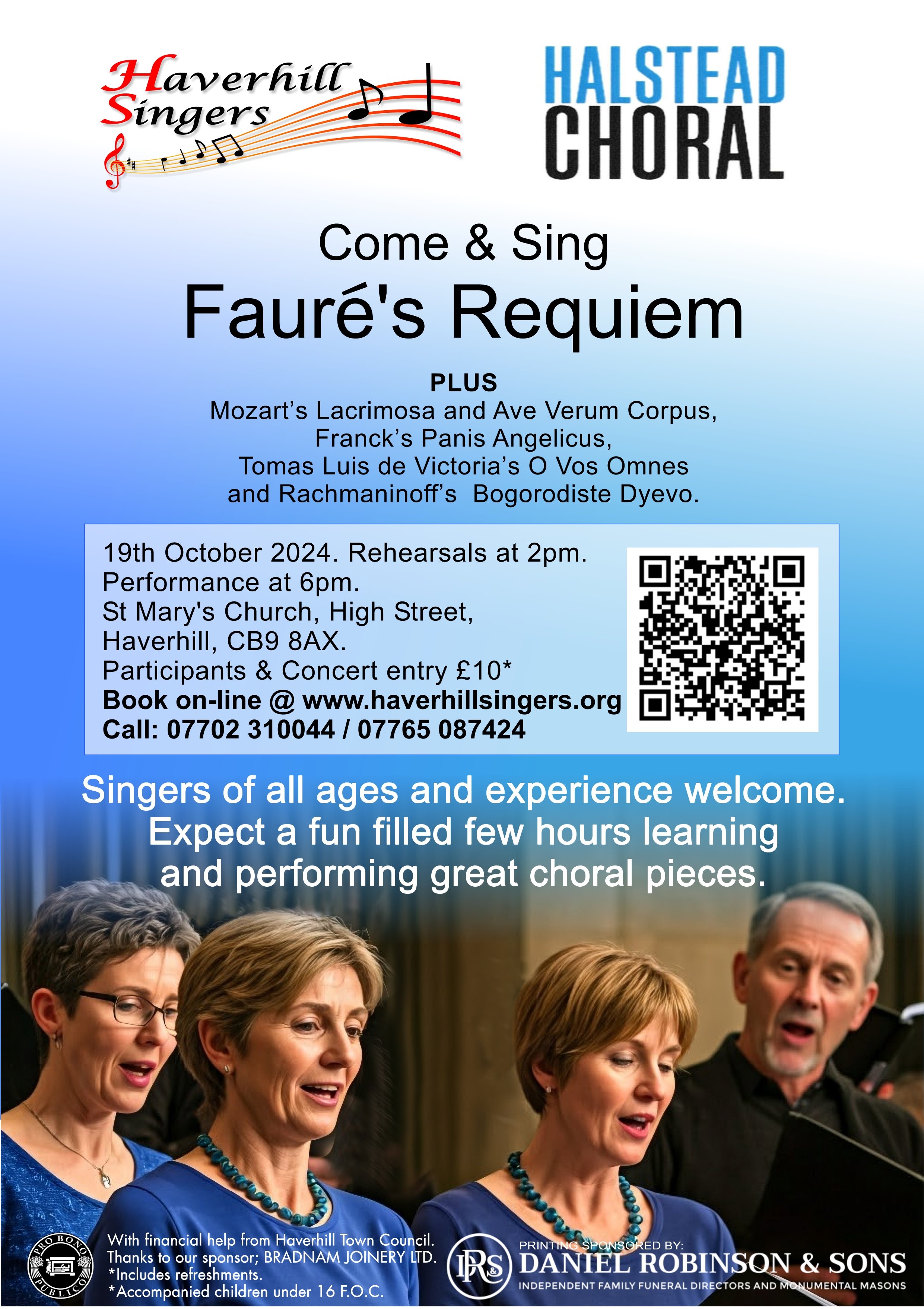 Come and Sing Fauré&rsquo;s Requiem