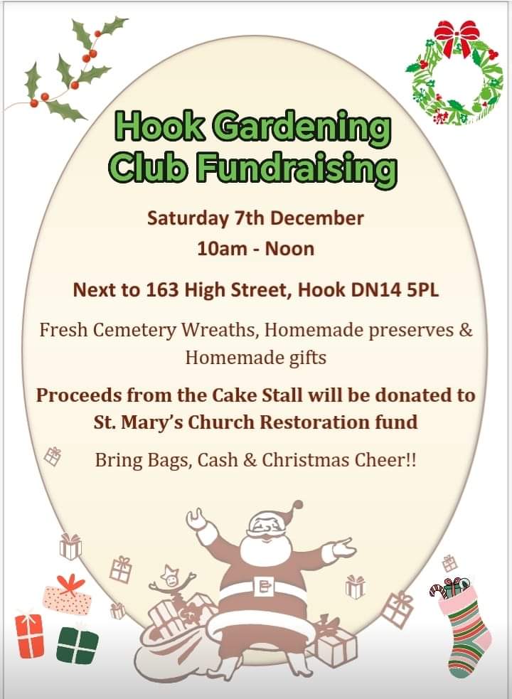 Hook Gardening Club Annual Festive fundraising stall