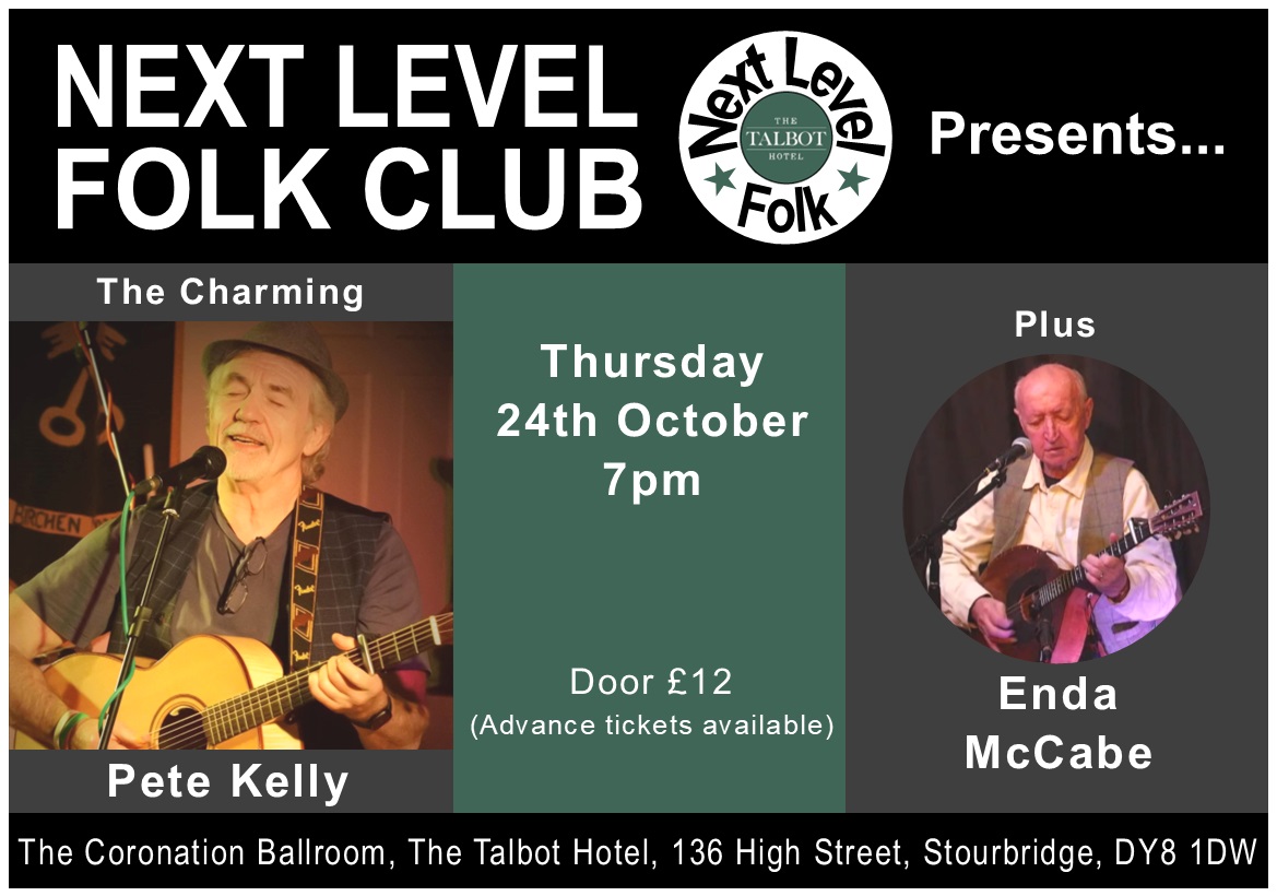 Next Level Folk Presents Pete Kelly (Plus Enda McCabe) at the Talbot