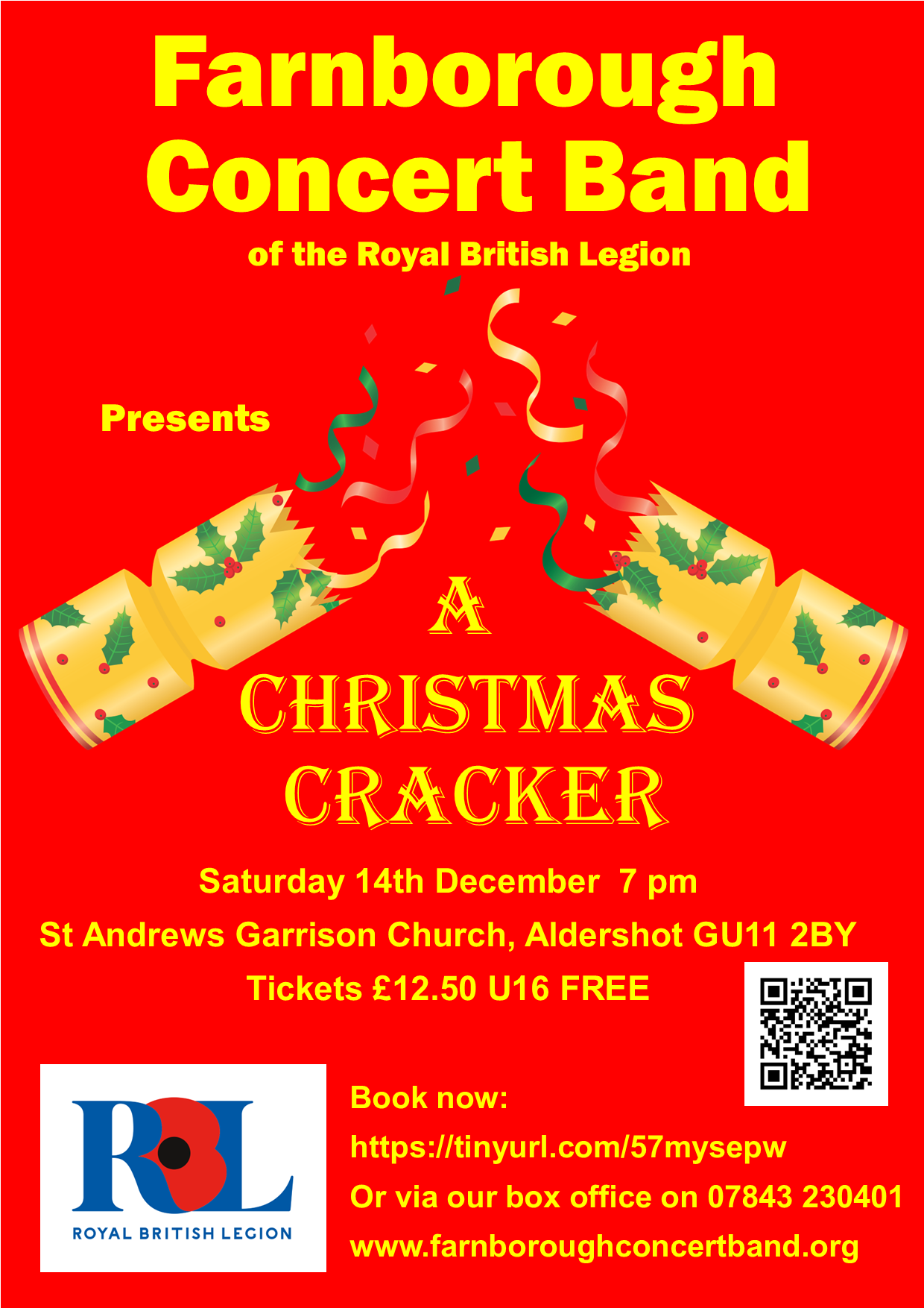 A CHRISTMAS CRACKER performed by the Farnborough Concert Band