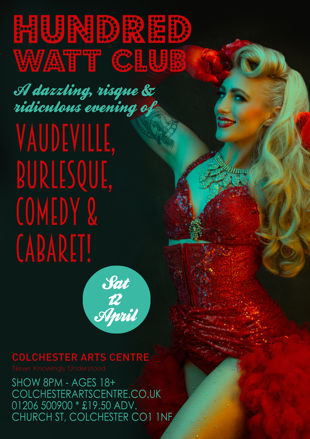 Hundred Watt Club - An evening of burlesque in Colchester