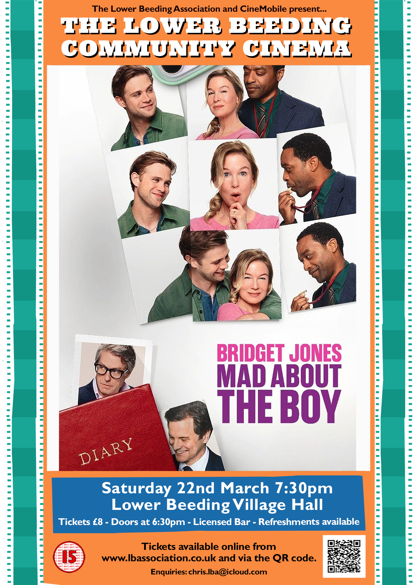 Bridget Jones:Mad About the Boy at Lower Beeding Village Hall