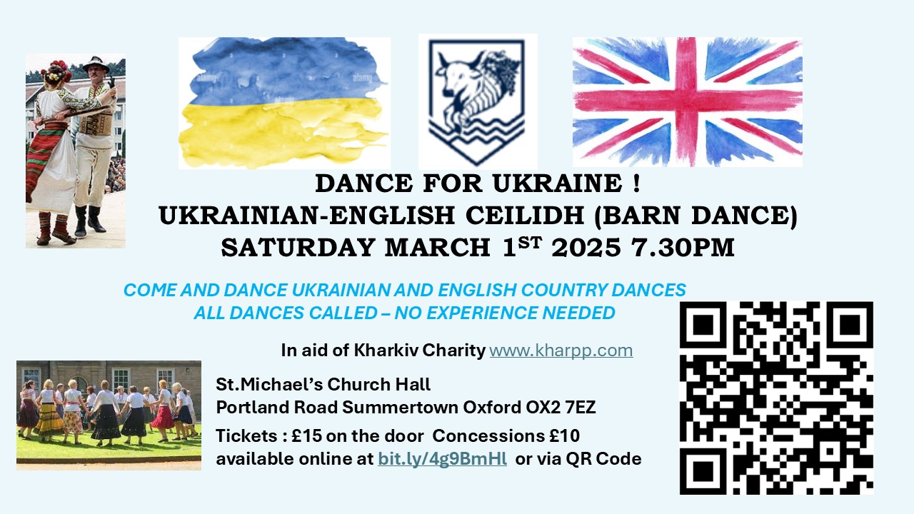 DANCE FOR UKRAINE ! Charity Barn Dance of Ukrainian and English dances