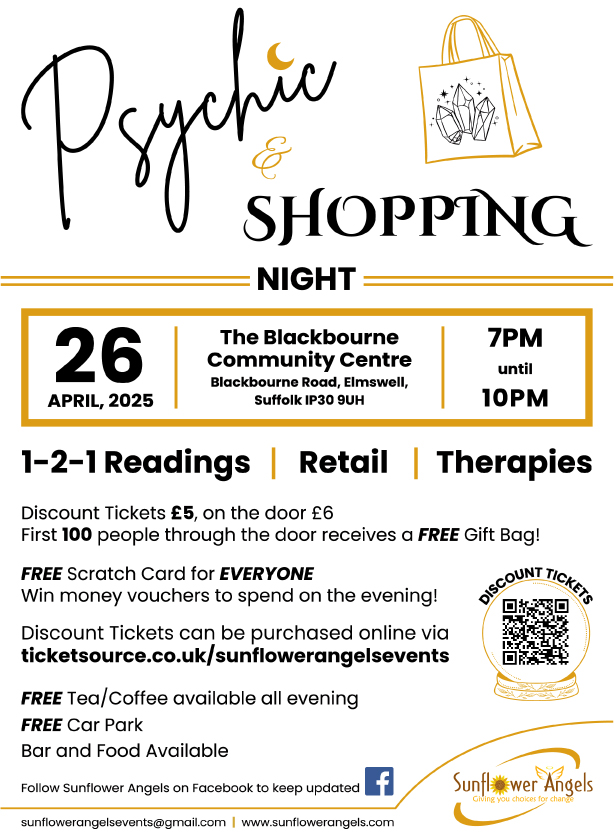 Psychic and Shopping Night Elmswell